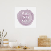 Poster Light Violet Watercolor Inspirational (Cuisine)