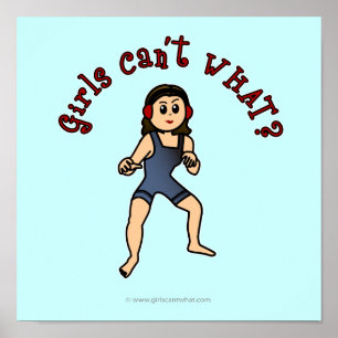 Poster Light Womens Wrestling