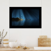 Poster lightbeams (Cuisine)