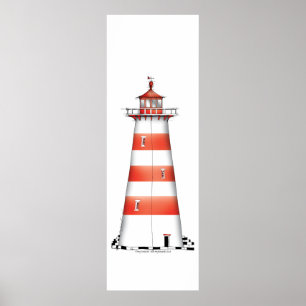 Poster lighthouse art print 2, tony fernandes
