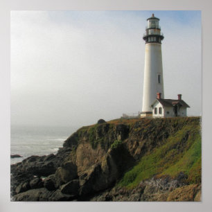 Poster Lighthouse Cliff