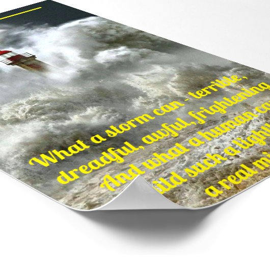 Poster Lighthouse in Storm (Coin)