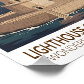 Poster Lighthouse of Alexandria 7 Wonders of the World (Coin)