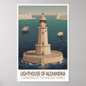 Poster Lighthouse of Alexandria 7 Wonders of the World (Devant)
