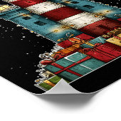 Poster Lighthouse Seaside Christmas Tree Xmas Long Sleeve (Coin)