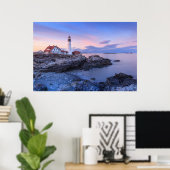 Poster Lighthouses | Cape Elizabeth, Maine (Bureau à domicile)