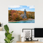 Poster Lighthouses | Grand Island East Channel Light (Bureau à domicile)