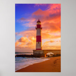 Poster Lighthouses   Itapuã Lighthouse Bahia Brazil