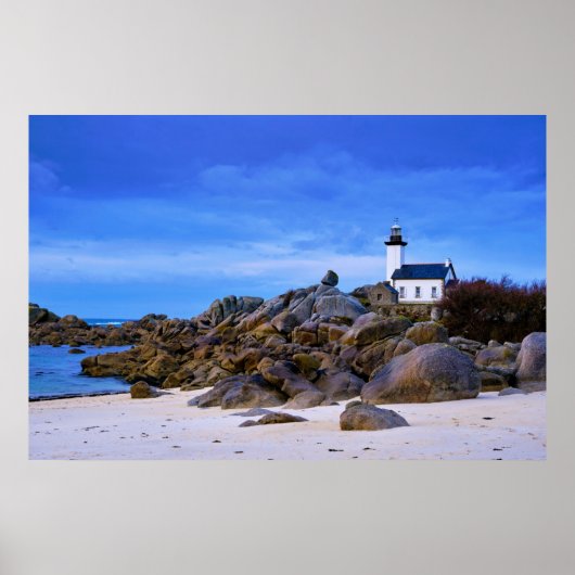 Poster Lighthouses | Phare de Pontusval France Finistere (Devant)
