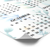 Poster Lightly Floral Design 20256Wall Calendar (Coin)