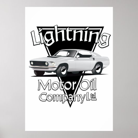 Poster Lightning Motor Oil Company Ltd. (Devant)