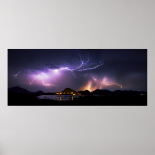Poster Lightning Panorama