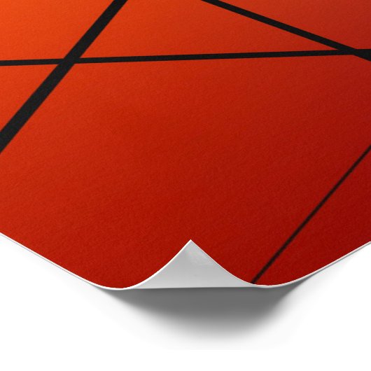 Poster Ligne abstraite Arrière - plan (Coin)