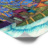 Poster Ligne aérienne côtière (Coin)