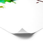 Poster Ligne aérienne Dortmund Allemagne (Coin)