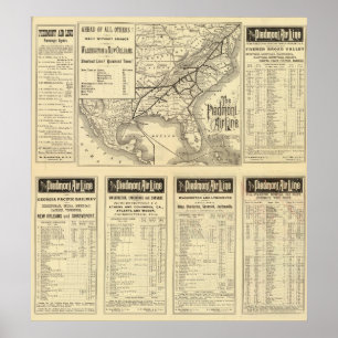 Poster Ligne aérienne du Piémont