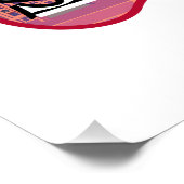 Poster Ligne aérienne Retro Sachsen (Coin)