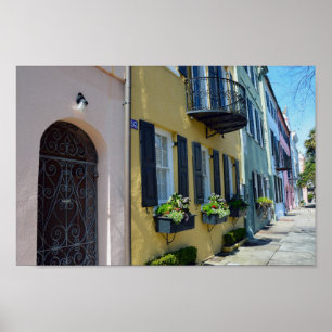 Poster Ligne arc-en-ciel de Charleston