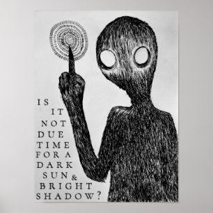 Poster Ligne artistique gothique Conception originale Omb