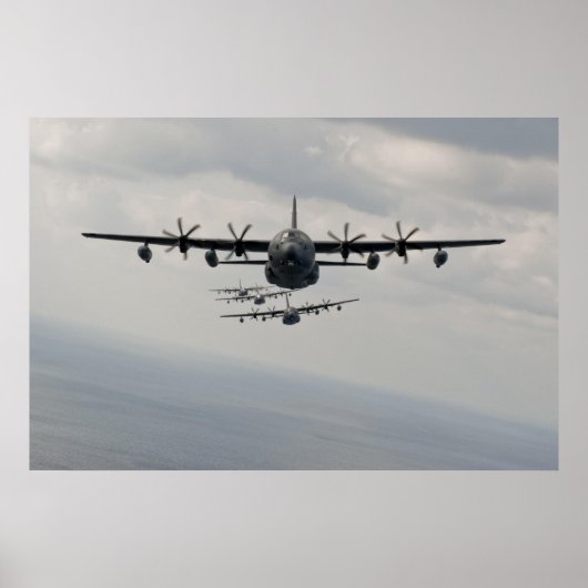 Poster Ligne C-130 Hercules (Devant)