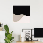 Poster Ligne courbe simple - Arc minimaliste (Bureau à domicile)