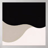 Poster Ligne courbe simple - Arc minimaliste (Devant)