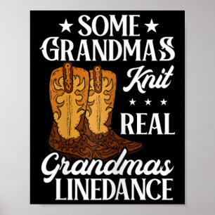 Poster Ligne Dansant Quelques Grandmas Knit Real Grandmas