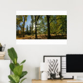 Poster Ligne d'arbres d'automne (Bureau à domicile)
