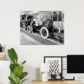 Poster Ligne d'assemblage automatique, années 1920 (Bureau à domicile)