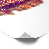 Poster Ligne d'atterrissage de Montréal Canada (Coin)