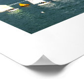 Poster Ligne de bateaux Optimist (Coin)