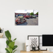 POSTER LIGNE DE CAMION AMÉRICAINE CLASSIQUE 2 (Bureau à domicile)