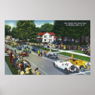 Poster Ligne de départ à la course automatique de Grand