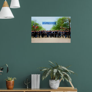 Poster Ligne de départ Paris-Roubaix 1896-1897