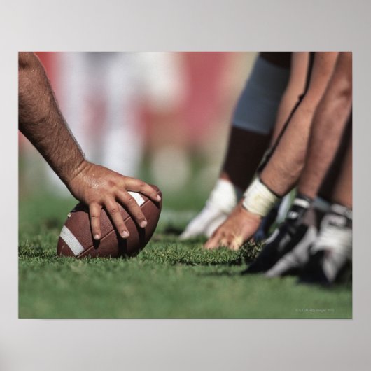 Poster Ligne de football de scrimmage (Devant)