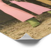 Poster Ligne de l'affiche Vintage Western Cowgirls (Coin)