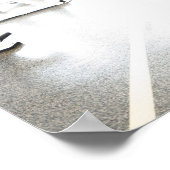 Poster Ligne de poids libres au premier plan et exercice (Coin)