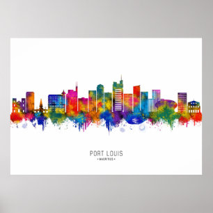 Poster Ligne de Port Louis Maurice