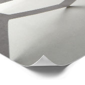 Poster Ligne de poupées de chaîne de papier blanc (Coin)