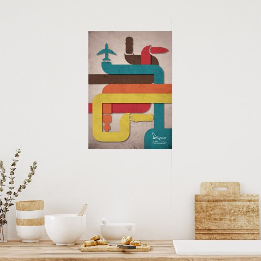 Poster Ligne de simulation (Cuisine)