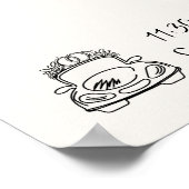 Poster Ligne de temps du Mariage rétro Scribbl dessinée à (Coin)