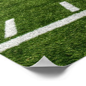 Poster Ligne de terrain de stade à l'horizon (Coin)