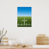 Poster Ligne de terrain de stade à l'horizon (Cuisine)