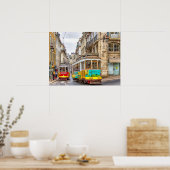 Poster Ligne de tramway portugaise (Cuisine)