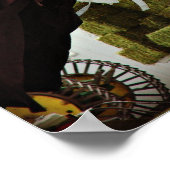 Poster Ligne de vêtements Amish et Hay Wagon (Coin)