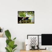 Poster Ligne de vêtements Amish et Hay Wagon (Bureau à domicile)