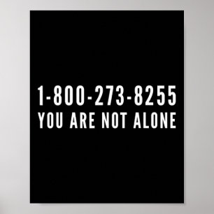 Poster Ligne de vie 1-800-273-8255 Prévention du suicide