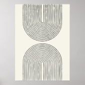 Poster Ligne d'eau du milieu du siècle art II (Devant)