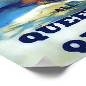 Poster Ligne d'étoile blanche (Coin)