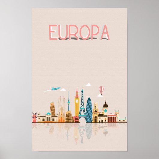 Poster Ligne d'Europe (Devant)